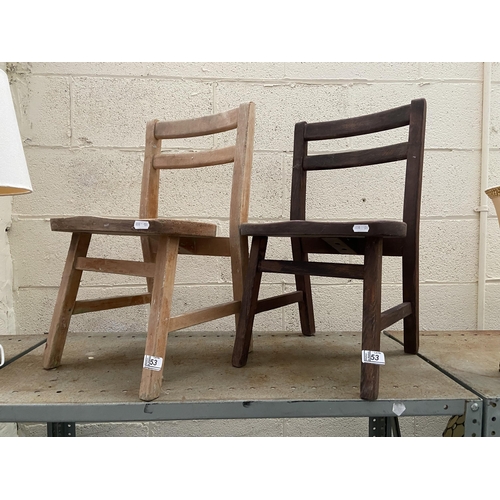 53 - 2 Children's chairs