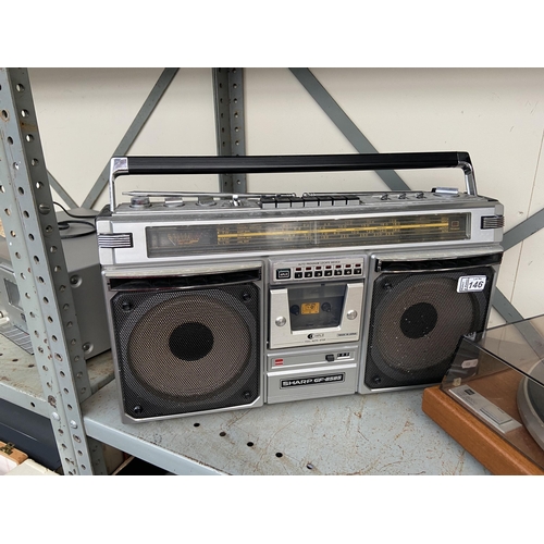 146 - Sharp boom box