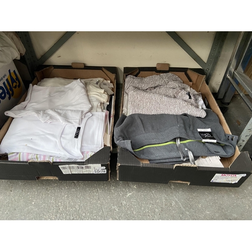 176 - 2 Boxes containing new clothing