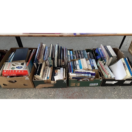 203 - 4 Boxes containing books