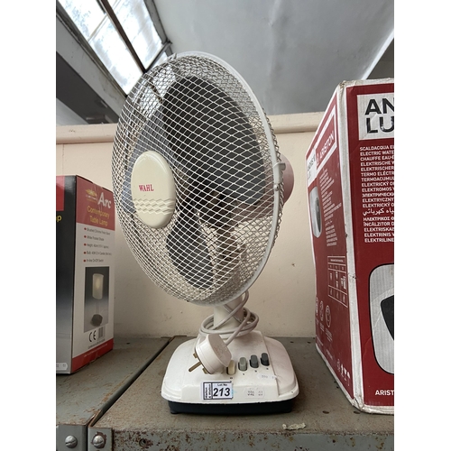 213 - Desk fan