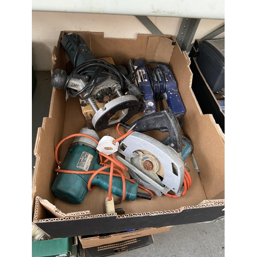 223 - Box containing Black & Decker power tools