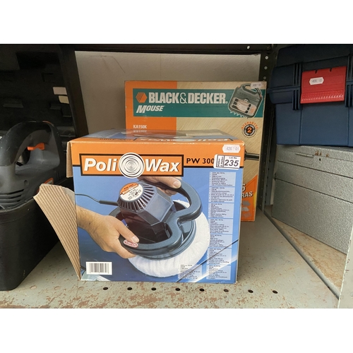 235 - A mouse sander and a waxer