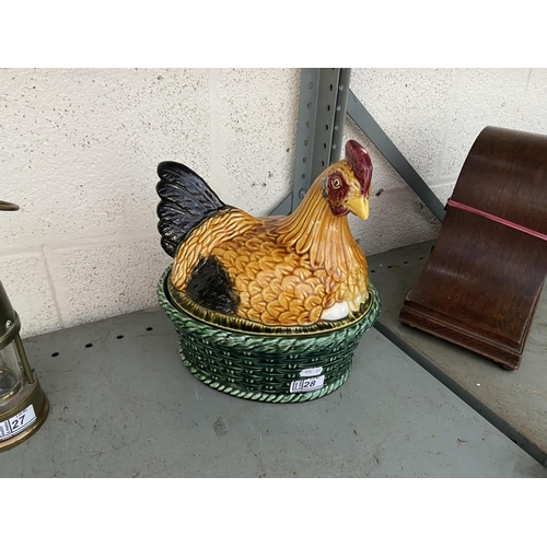 28 - Ceramic Portuguese egg basket