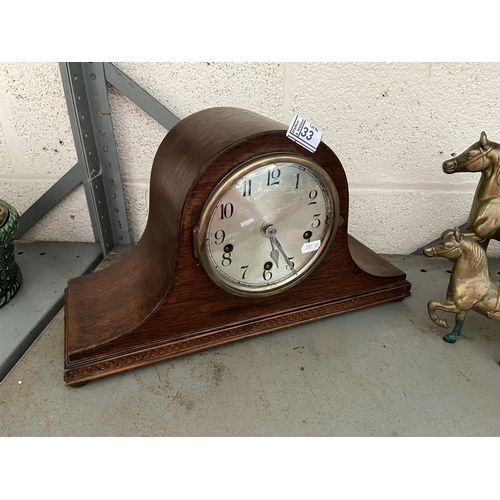 33 - 'Napoleon hat' mantle clock