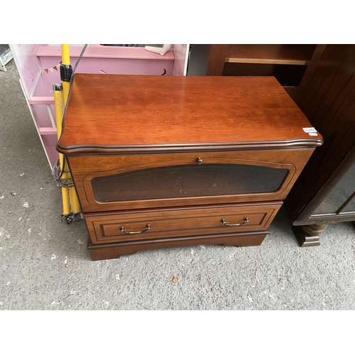 342 - Glazed TV cabinet