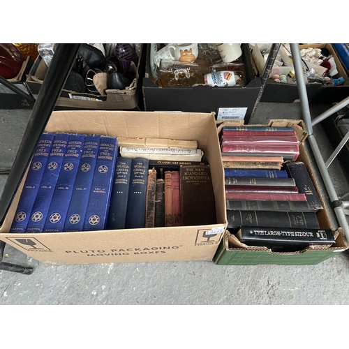 445 - 2 Boxes containing vintage books