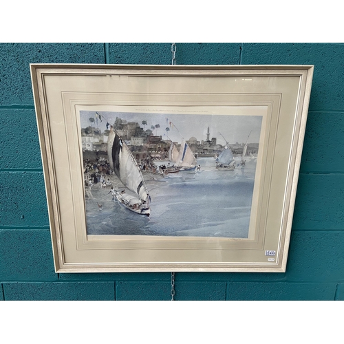 499 - Framed and glazed Russell Flint signed print