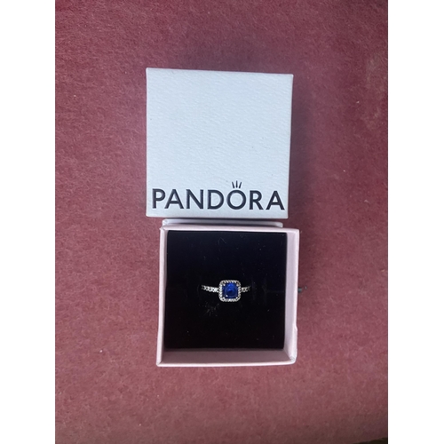 566 - Ornate Pandora silver dress ring