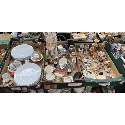 99 - 3 Boxes containing vintage ceramics and ornaments