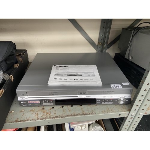 151 - Panasonic DVD/ VHS recorder