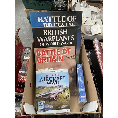 194 - Box containing aircraft books