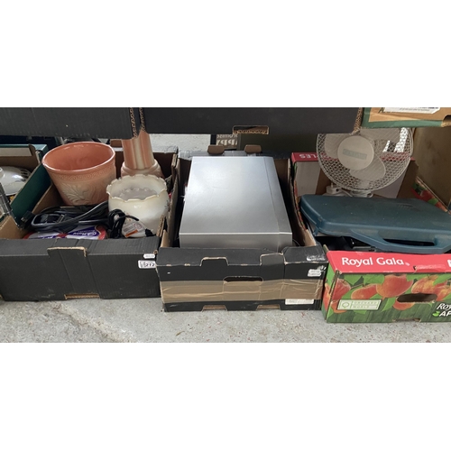 212 - 3 Boxes containing DVD players and a Black & Decker jigsaw etc