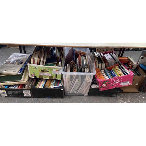 216 - 6 Boxes containing assorted books