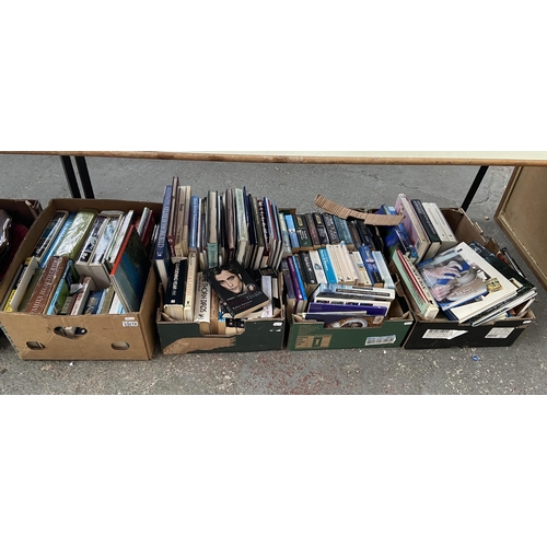 218 - 4 Boxes containing assorted books