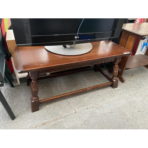 325 - Dark wood coffee table