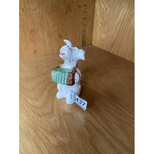 437 - Beswick dog with accordion