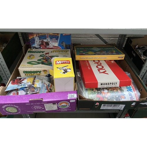 52 - 2 Boxes containing board games and 'Creator' Lego