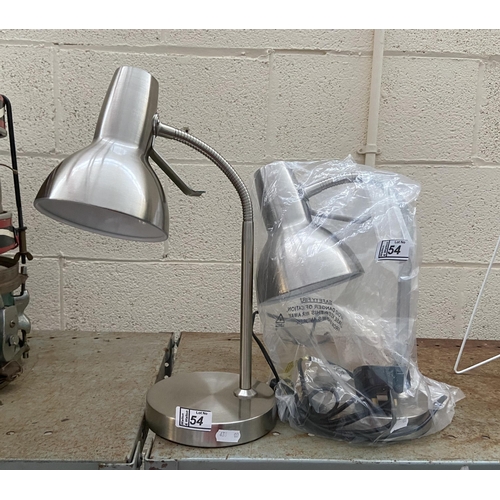 54 - Pair of new desk lamps