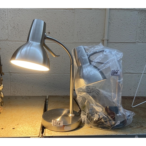 54 - Pair of new desk lamps