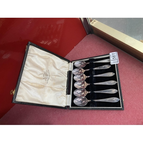 561 - Set of 6 EPNS teaspoons