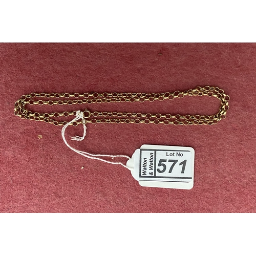 571 - 9ct Gold chain 11.4g