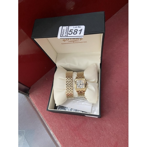 581 - Lady's Rotary watch and bracelet set