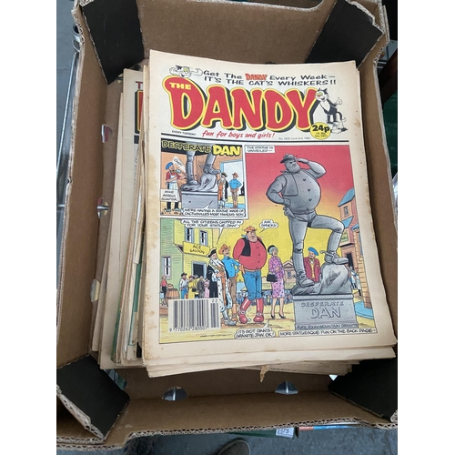 72 - Box containing Dandy magazines (1989/1990)