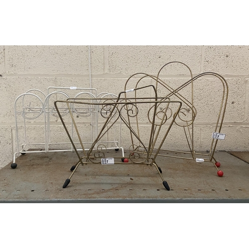 1 - 3 Retro magazine racks