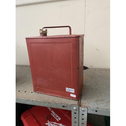 211 - Vintage petrol can including cap