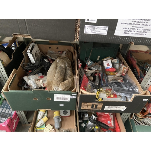 215 - 2 Boxes containing tools and ironmongery