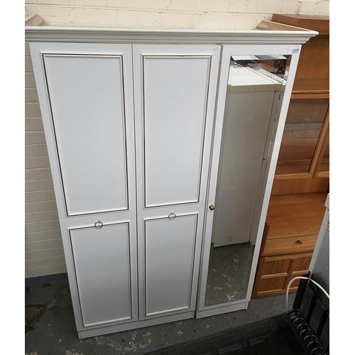 240 - White triple wardrobe