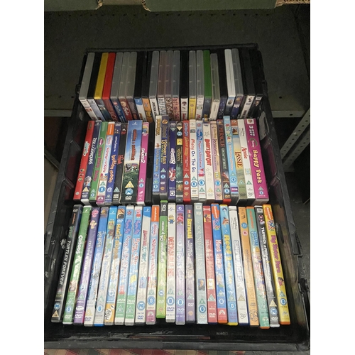 6 - Box containing children's DVDs