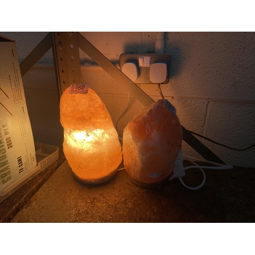 60 - 2 Himalayan salt lamps