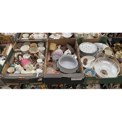 118 - 3 Boxes containing figurines, ornaments and China