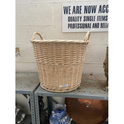 33 - Large wicker laundry basket