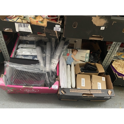 40 - 2 Boxes containing new items including sink drainage mats