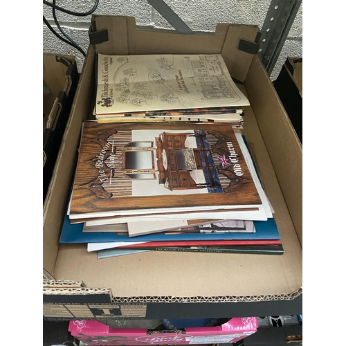 72 - Box containing furniture catalogues including Old Charm and Jaycee