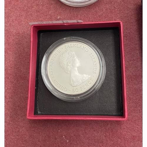 641 - The Queen Mother silver proof 50 pence coin