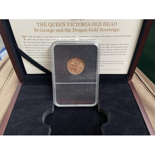 1007 - 1894 Full sovereign with display case - Only 10% buyer's premium