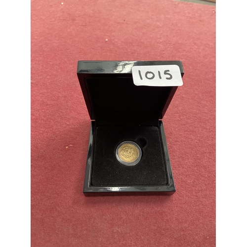 1015 - 1820 Full sovereign with case - Only 10% buyer's premium