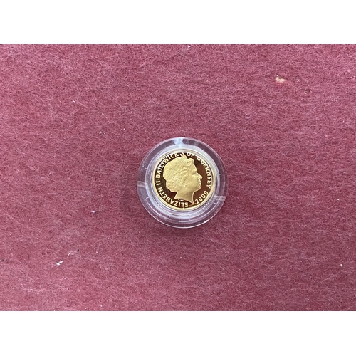 1021 - 24ct Gold proof 2000 Guernsey £25 coin - Only 10% buyer's premium