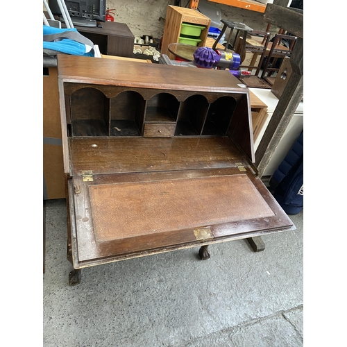 376 - Vintage drop down bureau