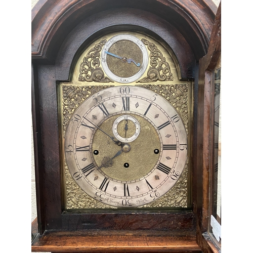 636 - Grandfather clock made by R. Newey of York