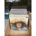 Box containing LPs including Billy Ray Cyrus