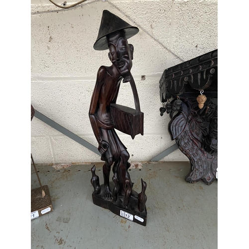 12 - 51cm Vintage hand carved figure