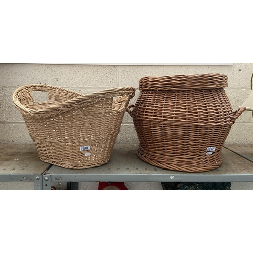 38 - 2 Large wicker baskets