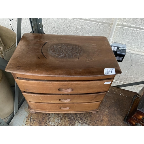 61 - Small 3 drawer storage chest