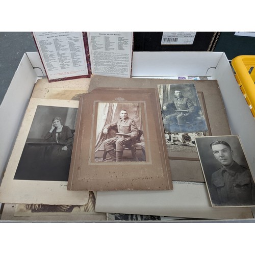 72 - 3 Boxes containing photographs, postcards and other ephemera