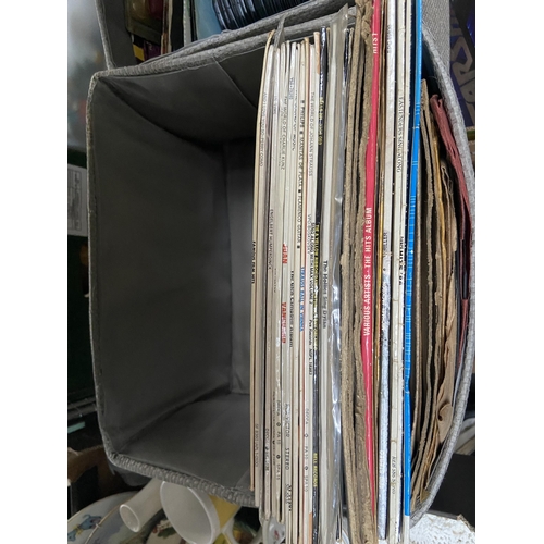 107 - 2 Boxes containing LPs and singles